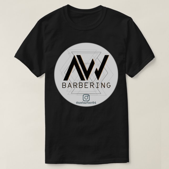 AW Barber Logotyp T Shirt (Design framsida)