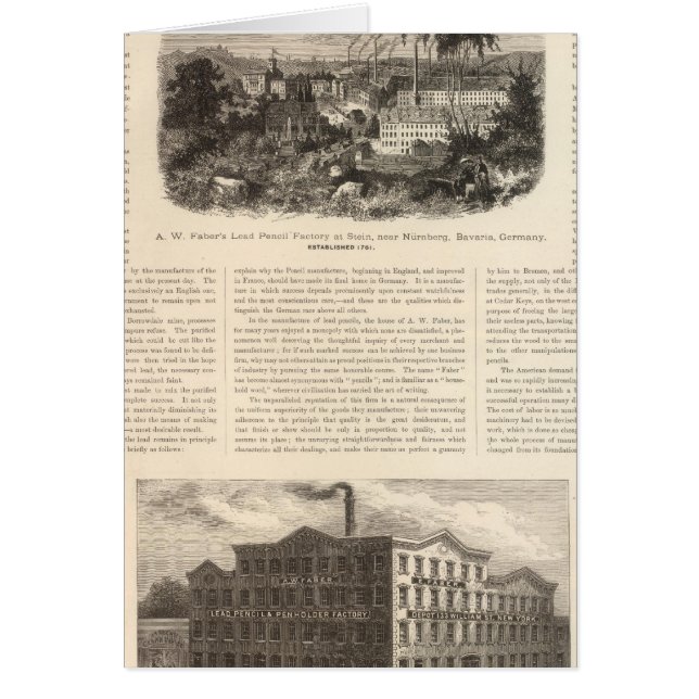 AW Fabers blypennor Hälsningskort (Framsidan)