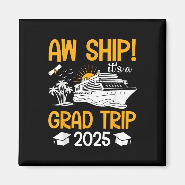 Aw Frakt A Grad Resa 2025 som matchar Studenten C Magnet (Framsidan)
