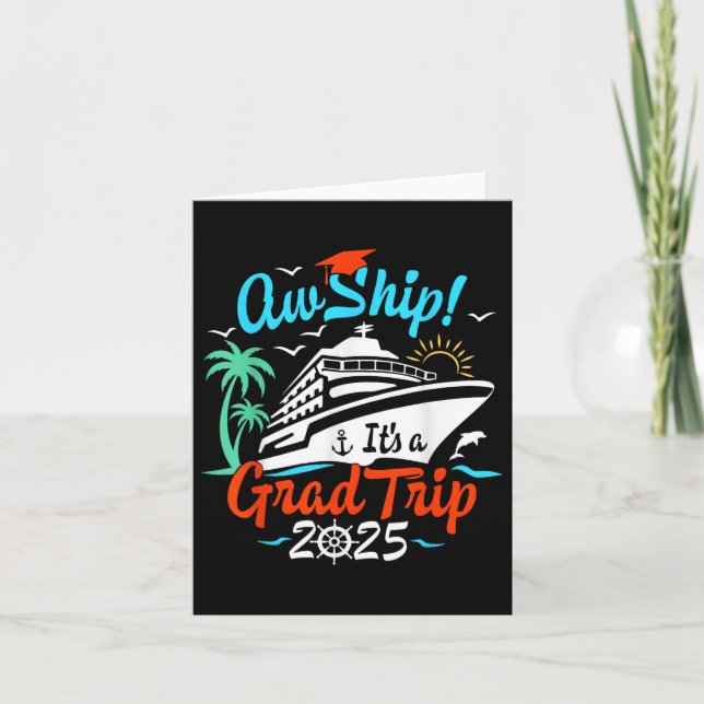 Aw Frakt A Grad Resa 2025 Studenten Cruise Squ Kort (Framsida)