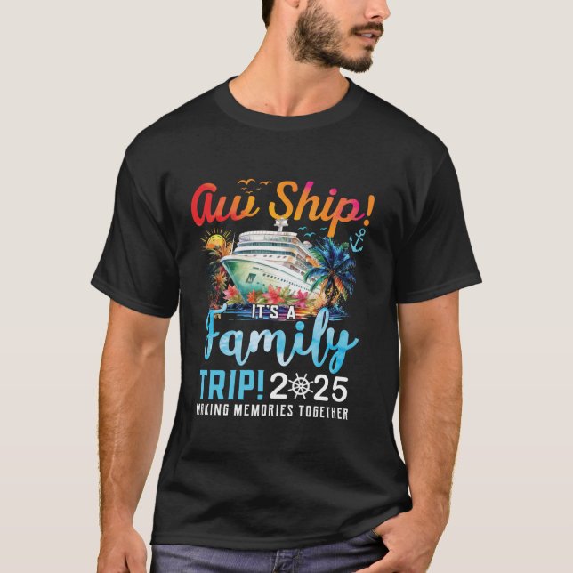 AW Frakt Det är en familje-matchande Cr för Resa 2 T Shirt (Framsida)