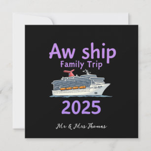 Aw Frakt Family Resa 2025 Ultimate Cruise Äventyr Inbjudningar