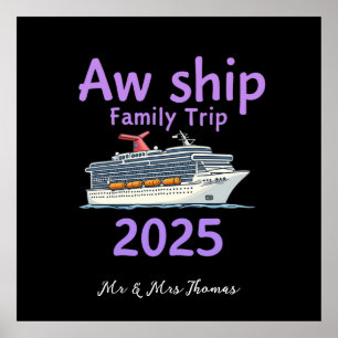 Aw Frakt Family Resa 2025 Ultimate Cruise Äventyr Poster