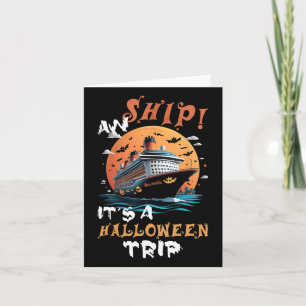 Aw Frakt Halloween Resa Family Cruise Funny Hallow Kort