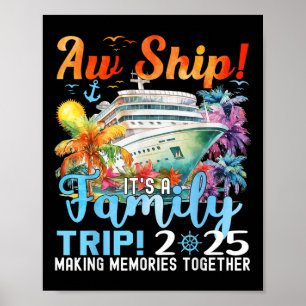 AW Frakt Roligt Family Resa 2025 Sommarmatchande f Poster