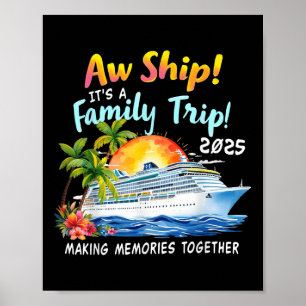 AW Frakt sin familj Resa 2025, som matchar familje Poster