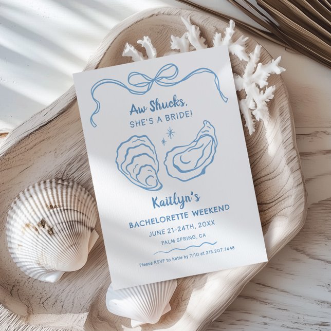 Aw Shucks, hon är en Bride Bachelorette Helg Inbjudningar (Skapare uppladdad)