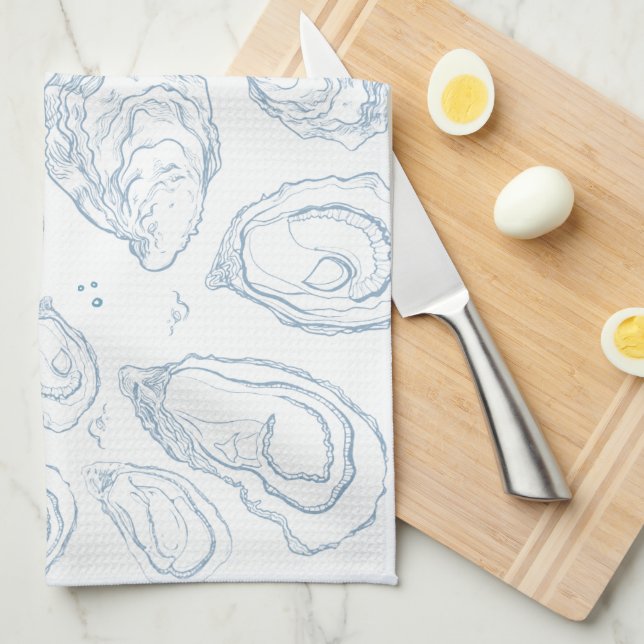 Aw Shucks Oyster Kitchen Towel Kökshandduk (Vikt i Fjärdedel)