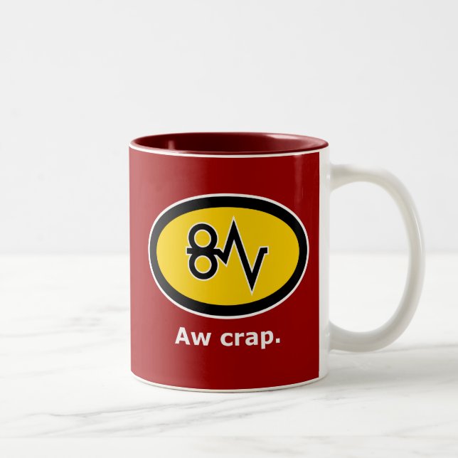 "Aw-skit, papper sylt! ", Två-Tonad Mugg (Höger)