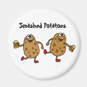 AW slagen potatistecknad Magnet