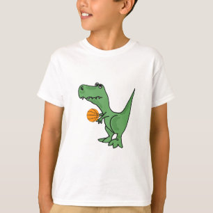 AW- T-Rex-uppspelning av basketboll Shirt Tee Shirt