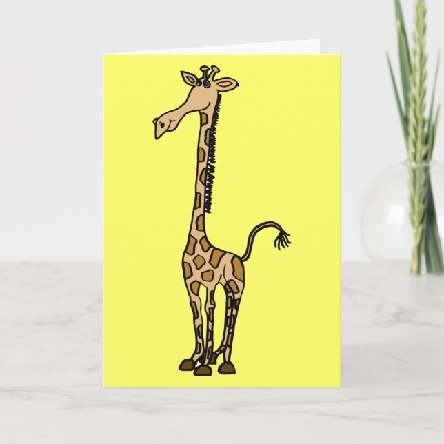 AW- Whimsical Giraffe Note-kort eller gratulations Kort (Framsida)
