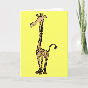 AW- Whimsical Giraffe Note-kort eller gratulations Kort