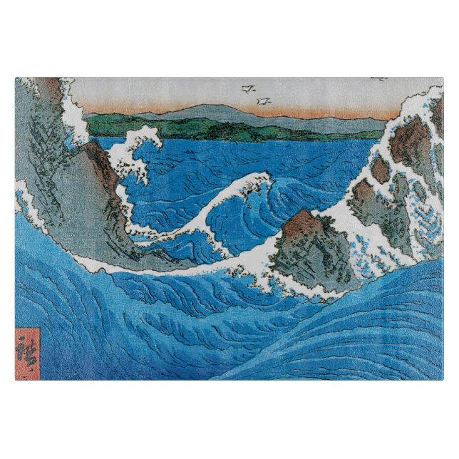 Awa Province, Naruto Whirlpools av Ando Hiroshige (Framsidan)