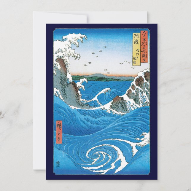 Awa Province, Naruto Whirlpools av Ando Hiroshige (Framsida)