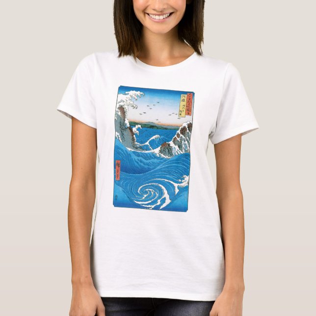 Awa Province, Naruto Whirlpools av Ando Hiroshige T-shirt (Framsida)