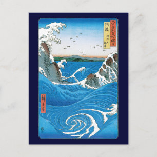 Awa Province, Naruto Whirlpools av Ando Hiroshige Vykort