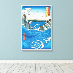 Awa provinsen, Naruto-virvlarna av Ando Hiroshige Canvastryck