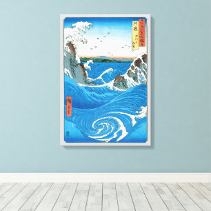 Awa provinsen, Naruto-virvlarna av Ando Hiroshige Canvastryck