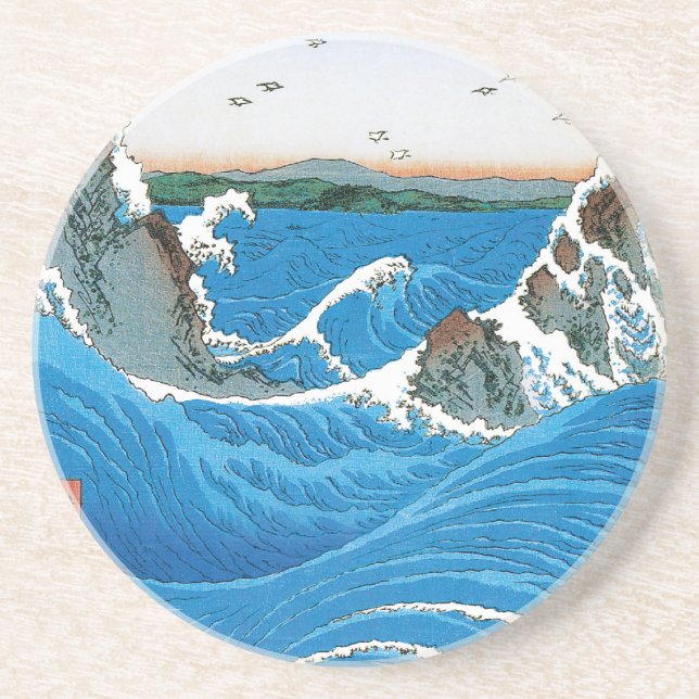Awa provinsen, Naruto-virvlarna av Ando Hiroshige Underlägg (Framsidan)