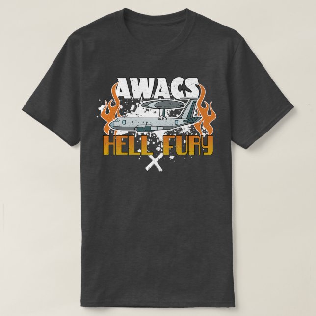 AWACS Fan Fury Airplaine  T Shirt (Design framsida)