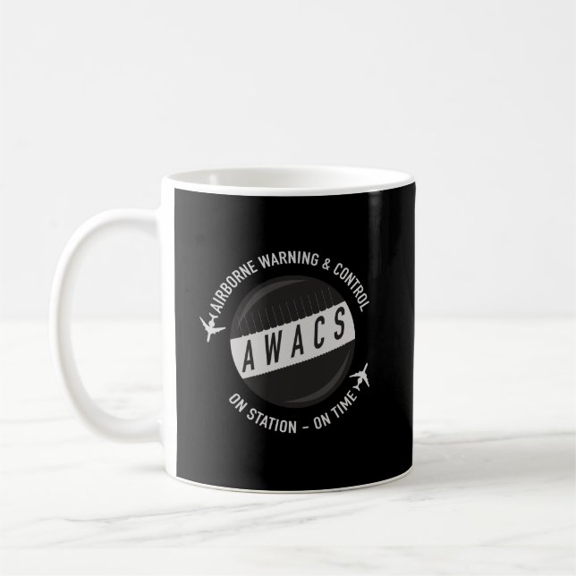 AWACS på station i rätt tid Kaffemugg (Vänster)