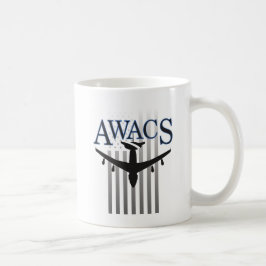 Awacs-vaktpost och US-flagga Kaffemugg