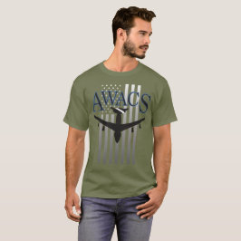 Awacs-vaktpost och US-flagga T-shirt