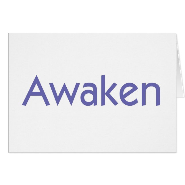 Awaken Hälsningskort (Framsidan Horizontal)
