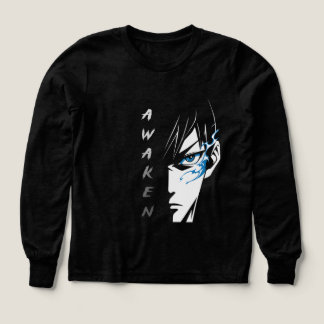 AWAKEN - Halva Ansikte Anime T-Shirt