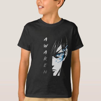 AWAKEN - Halva Ansikte Anime T-Shirt