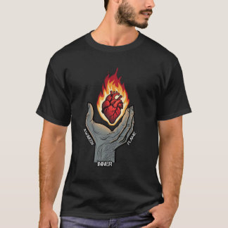 Awaken Inner Flame Helig Heart Andlig Graphic T Shirt