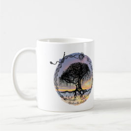 Awaken the Goddess Träd på Sunset Kaffemugg
