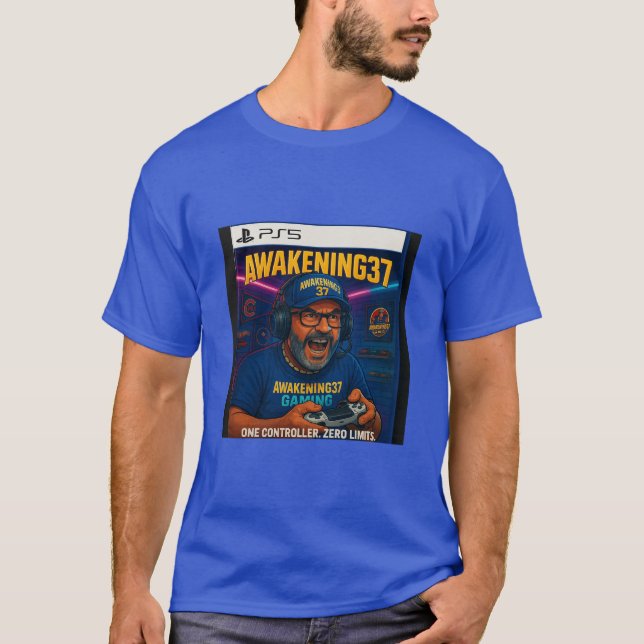 "Awakening37: Next Gen Grind – PS5 Edition Tröja" T Shirt (Framsida)