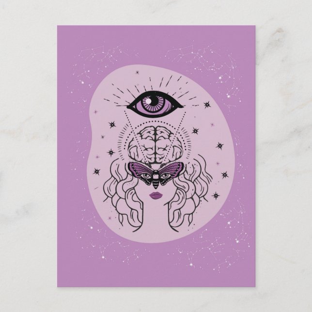 Awakening Inner Öga Vykort (Framsida)