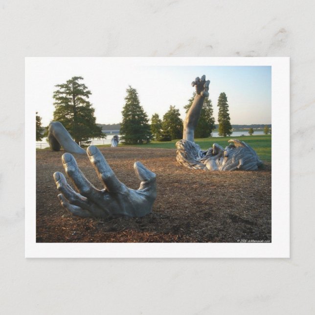 Awakening skulpture i Washington, D.C. Meddelande Vykort (Framsida)