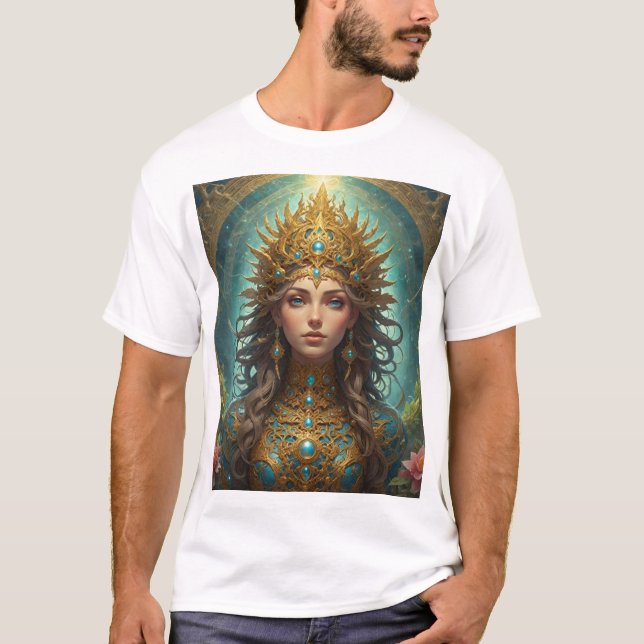 Awakening Sophia of Gaia T Shirt (Framsida)