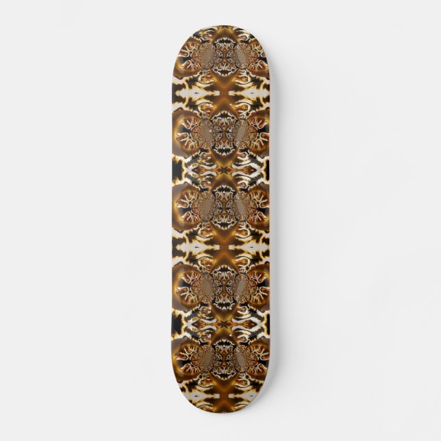 Awaking Fire Fractal Skateboard (Framsida)