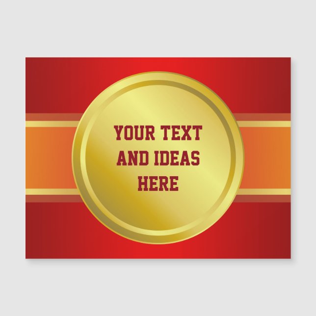 AWARD RIBBON guld III + din backgr. & text (Framsida)