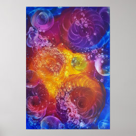 Award Winning Hand Painted Abstract Painting Poster
