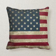 Award Winning Vintage U.S. Flagga Pillow