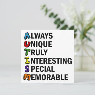 Awareness Acrostic Cute Rainbow Ord Dikt