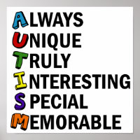 Awareness Acrostic Cute Rainbow Ord Dikt