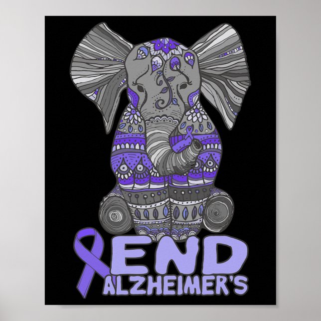 Awareness And Gifts Purple Elephant Poster (Framsidan)