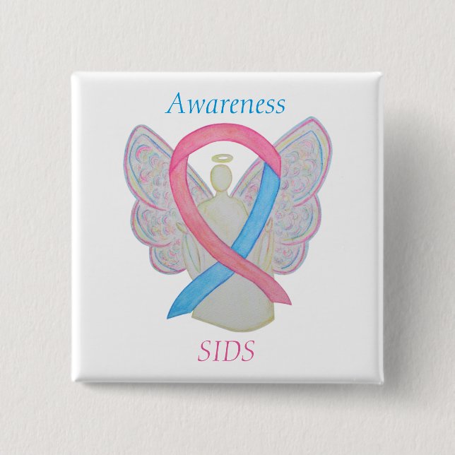 Awareness Angel Pin (SIDS) Knapp (Framsida)