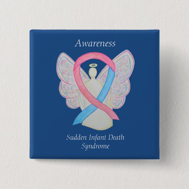 Awareness Angel Pin (SIDS) Knapp (Framsida)