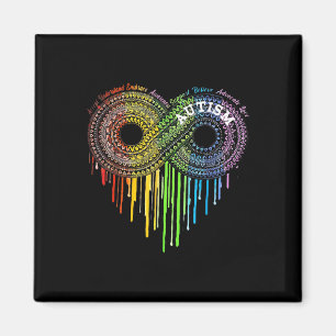 Awareness Asd Awareness för autism Rainbow Infinit Magnet