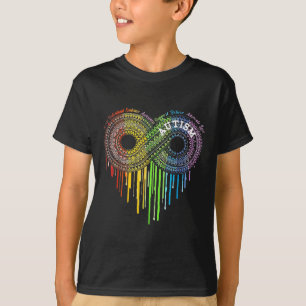 Awareness Asd Awareness för autism Rainbow Infinit T Shirt