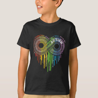Awareness Asd Awareness för autism Rainbow Infinit T Shirt