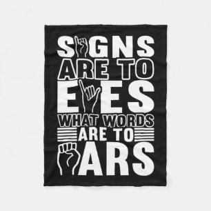 Awareness Asl Sign Language American Sign Language Fleecefilt